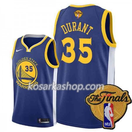 Dres Golden State Warriors Kevin Durant 35 2018 NBA Finals Patch Nike Plava Swingman
